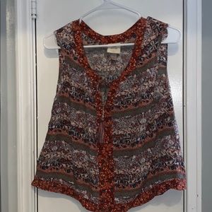 Boho chic tank top